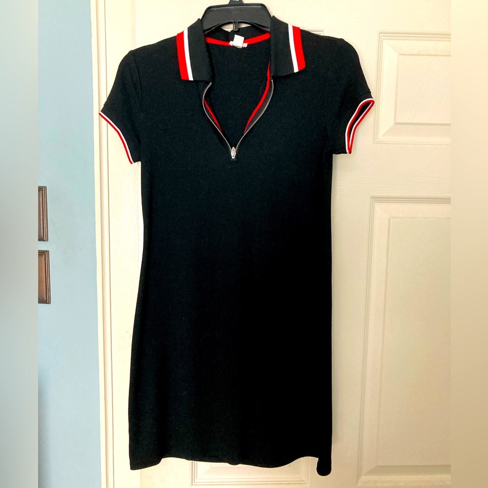 Garage black knit dress sz SP